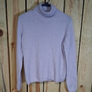 Angora Blend Sweater C C Hughes Size L Lilac Casual Office Vintage